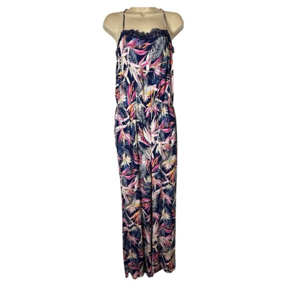 Laundry By Shelli Segal Floral Lace Jumpsuit 10